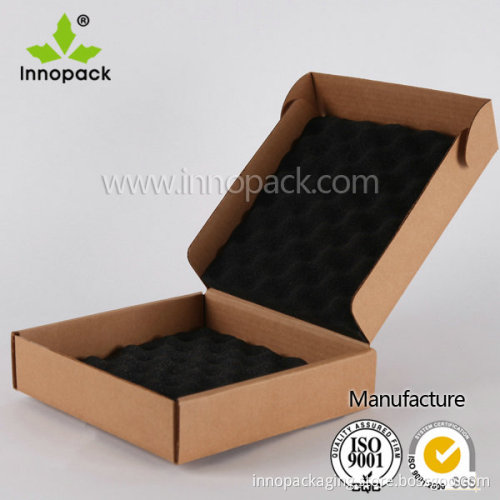 Brown Foam Lined Corrugated Paper Mailing Box